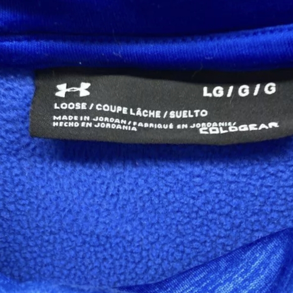 Under Armour Men's Armourfleece Twist Hoodie Size L Pre-owned Excellent MSRP $60 - Picture 4 of 4